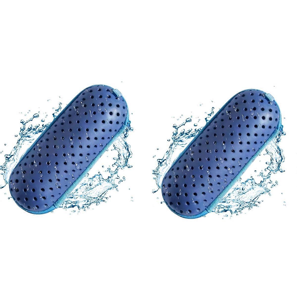 Dark blue Swimming Goggle Case, Goggle Protection Case with Clip