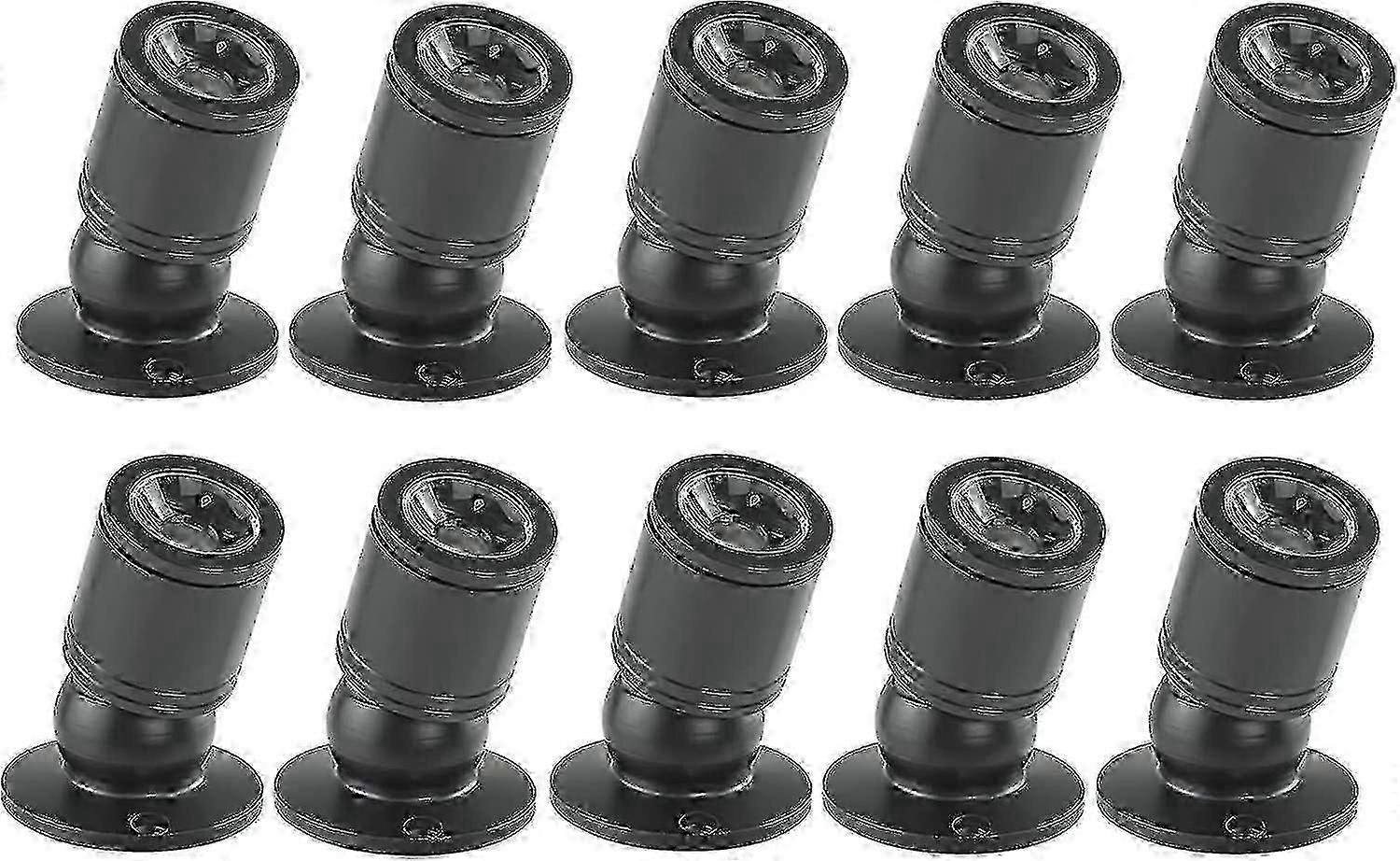 מיני Led תאורה תחתונה 1w אור כתם תקרה שקוע עם דרייבר 100-265v Ac 10pcs [אנרגיה Class A+] (שחור, אור חם)