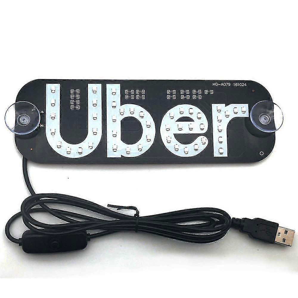 Led Sign Light Windshield Indicator Lamp Led Bright Lights With Usb Plug