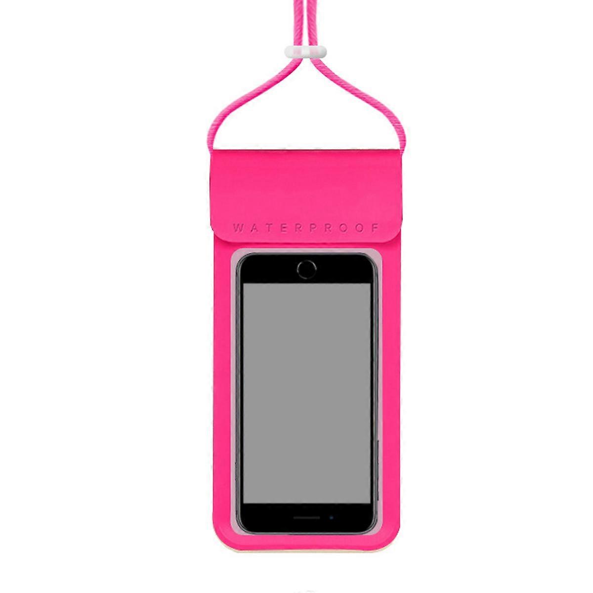 Bolsa protetora subaquática à prova d'água rosa à prova d'água para celular