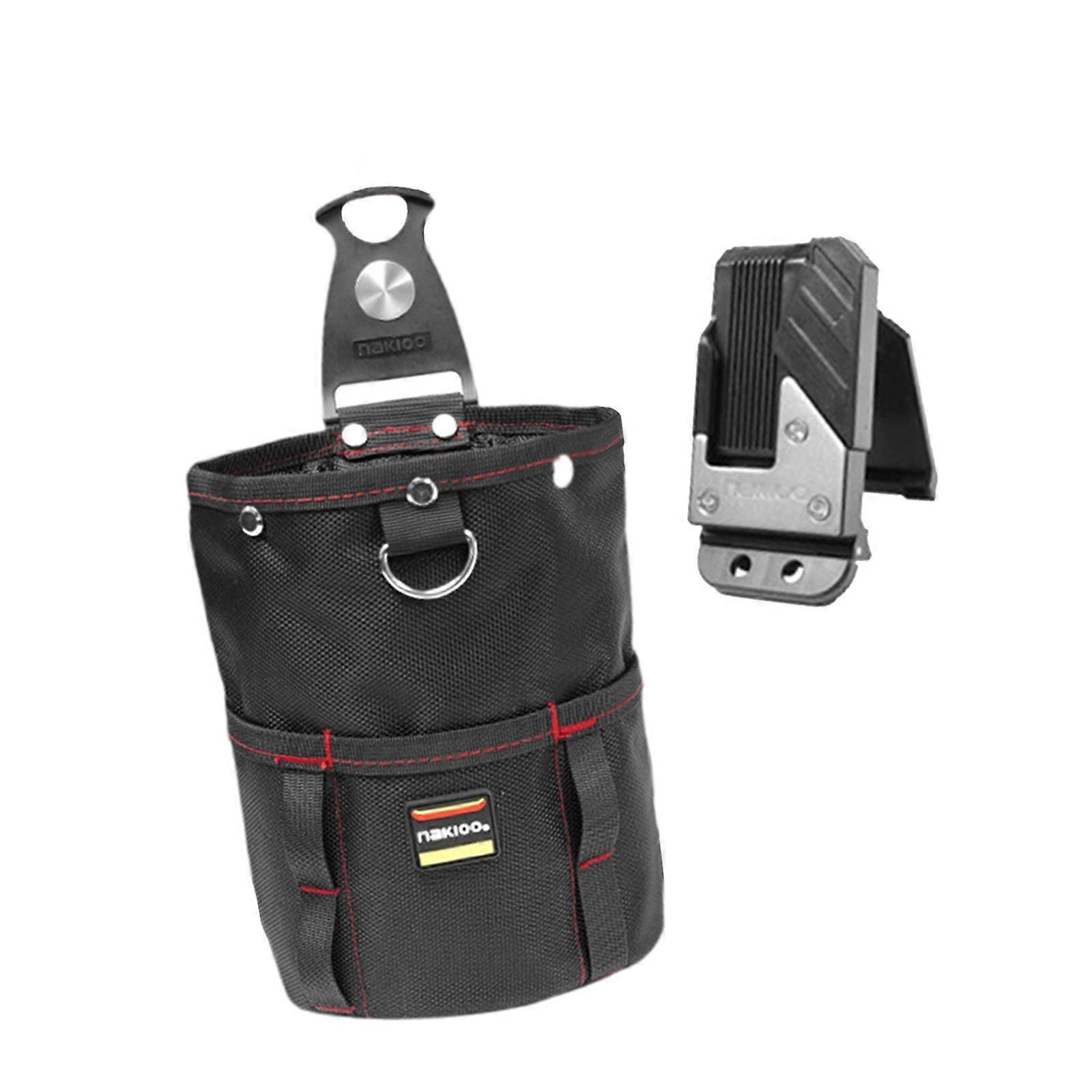 Tool Pouch with Belt Clip Compact Tool Holder with Multiple Pockets Detachable