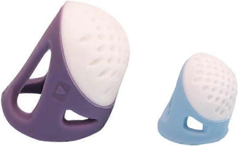 Thimble Ergonomics 2 Pieces Sewing thimble Large and small sizes Finger Shield Protection Sewing Tools Thimble Ring