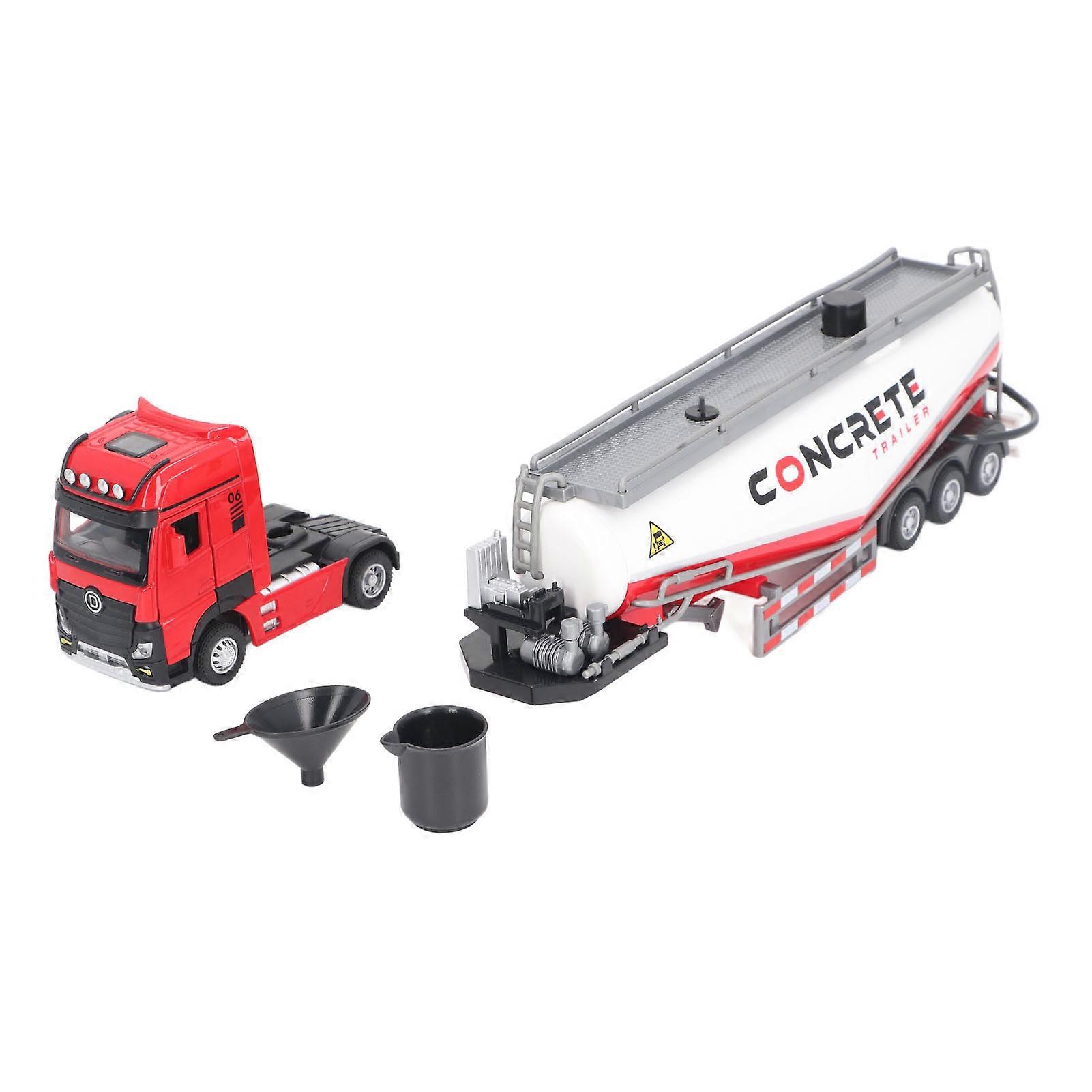 1:32 Scale Alloy Concrete Pump Truck High Simulation Construction Vehicle Model with Water Spray Function