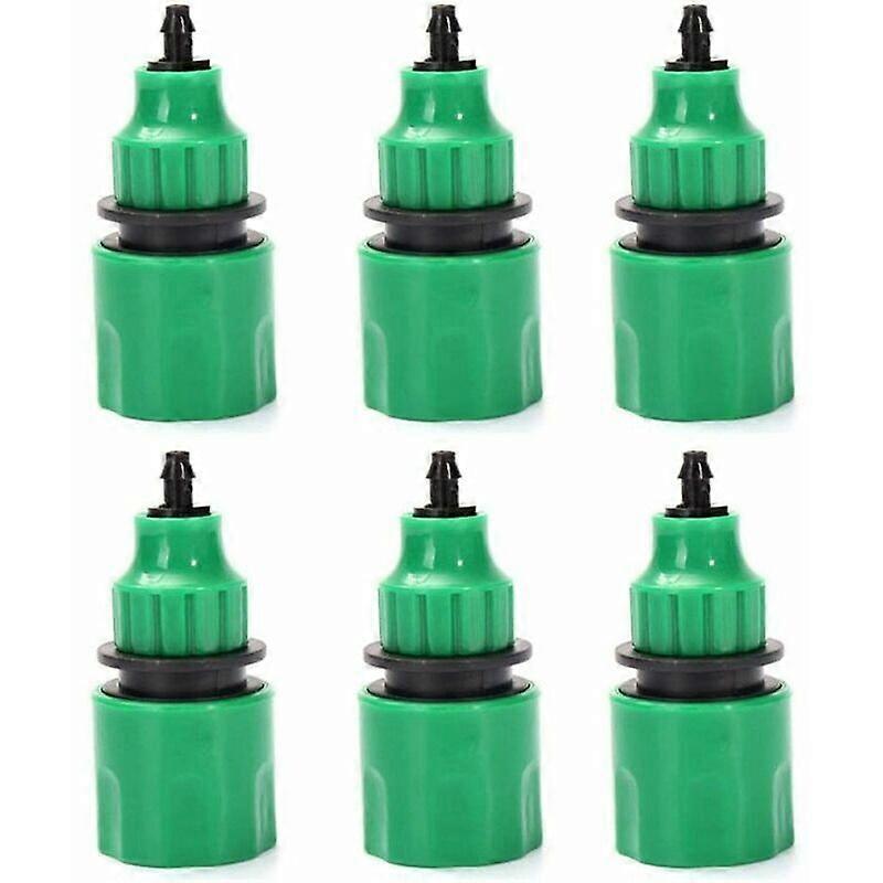 Pack of 6Garden hose hose one way adapter faucet fitting connector for irrigation