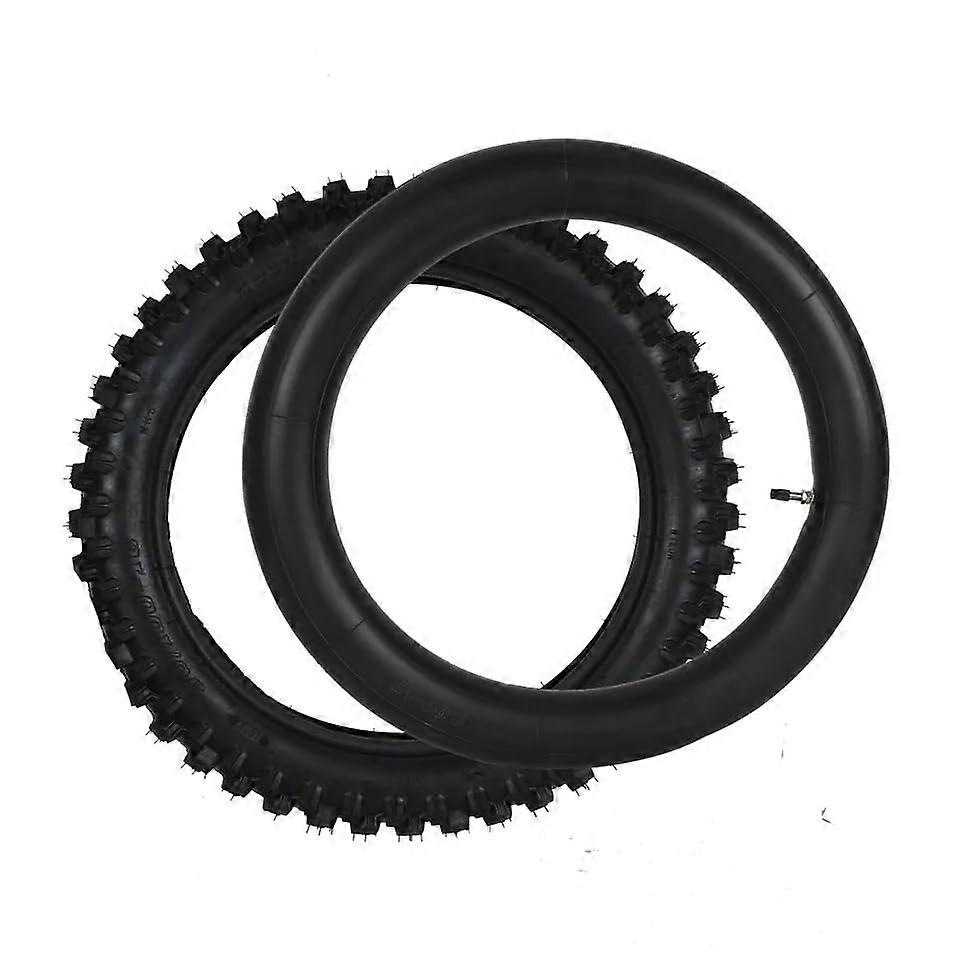 Rear Wheel Tire and Tube Set, 90/10016 Rear Tire Tube Complete Set For Off Road Dirt Pit Bike Motocross