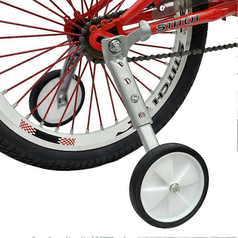 Bicycle Training Wheels, Variable Speed Bike Training Wheels Bicycle Stabilizers Mounted Kit for Kids Variable Bike of 18 20 22 Inch, 1 Pair (Sliver)