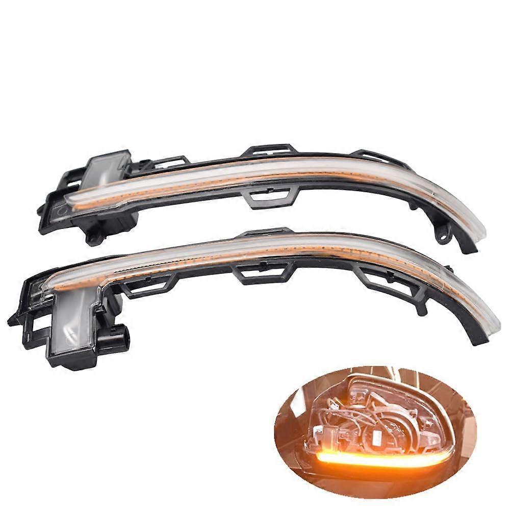 LED Flashing Water Dynamic Turn Signal Light Side Mirror Blinker Sequential Lamp BMW X3 X4 X5 X6 F15 F16 Yellow Crystal