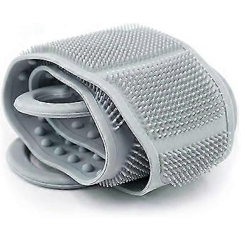 Silicone Back Scrubber, Back Cleaning, Shower Belt, Double-Sided Cleaning Peeling and Promotin