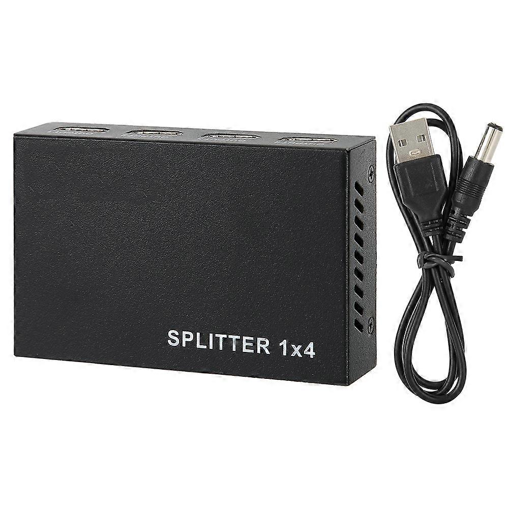 HDMI Splitter 1 Input 4 Output Switcher 4 Port Hub Repeater Amplifier V1.4 3D 4K 1080p