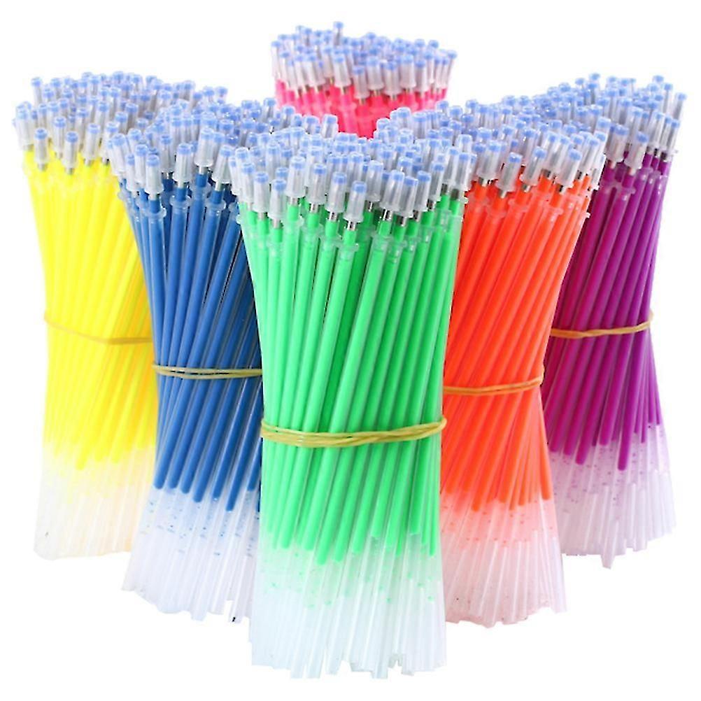 50 قطعة جل القلم يعيد تعبئة القلم العام الملون قرطاسية الطلاب اللوازم المكتبية