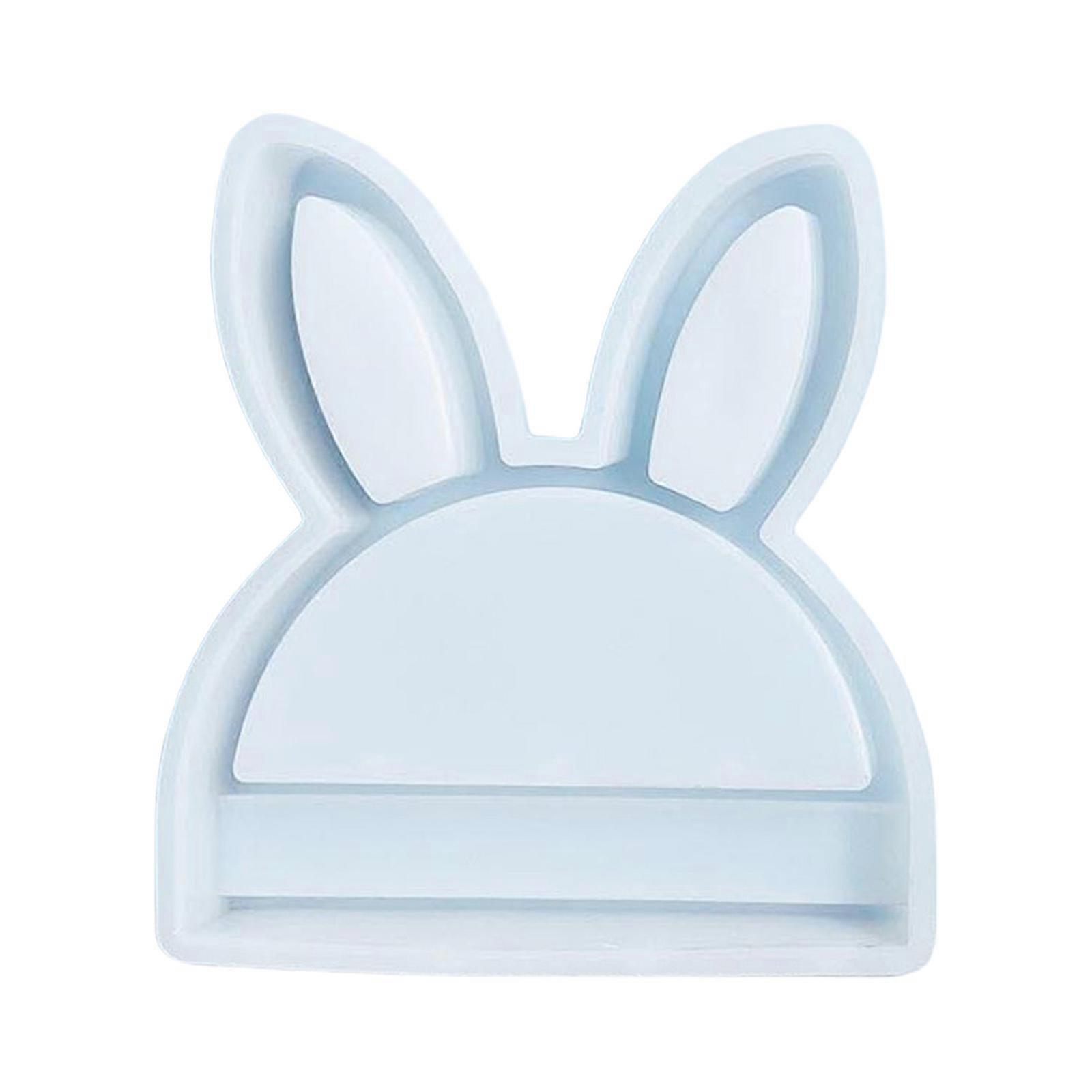 Unique Rabbit Head Shape Mold Innovative Ornament Moulds for Crafting Enthusiasts Hand-Making Resin or Plaster Projects
