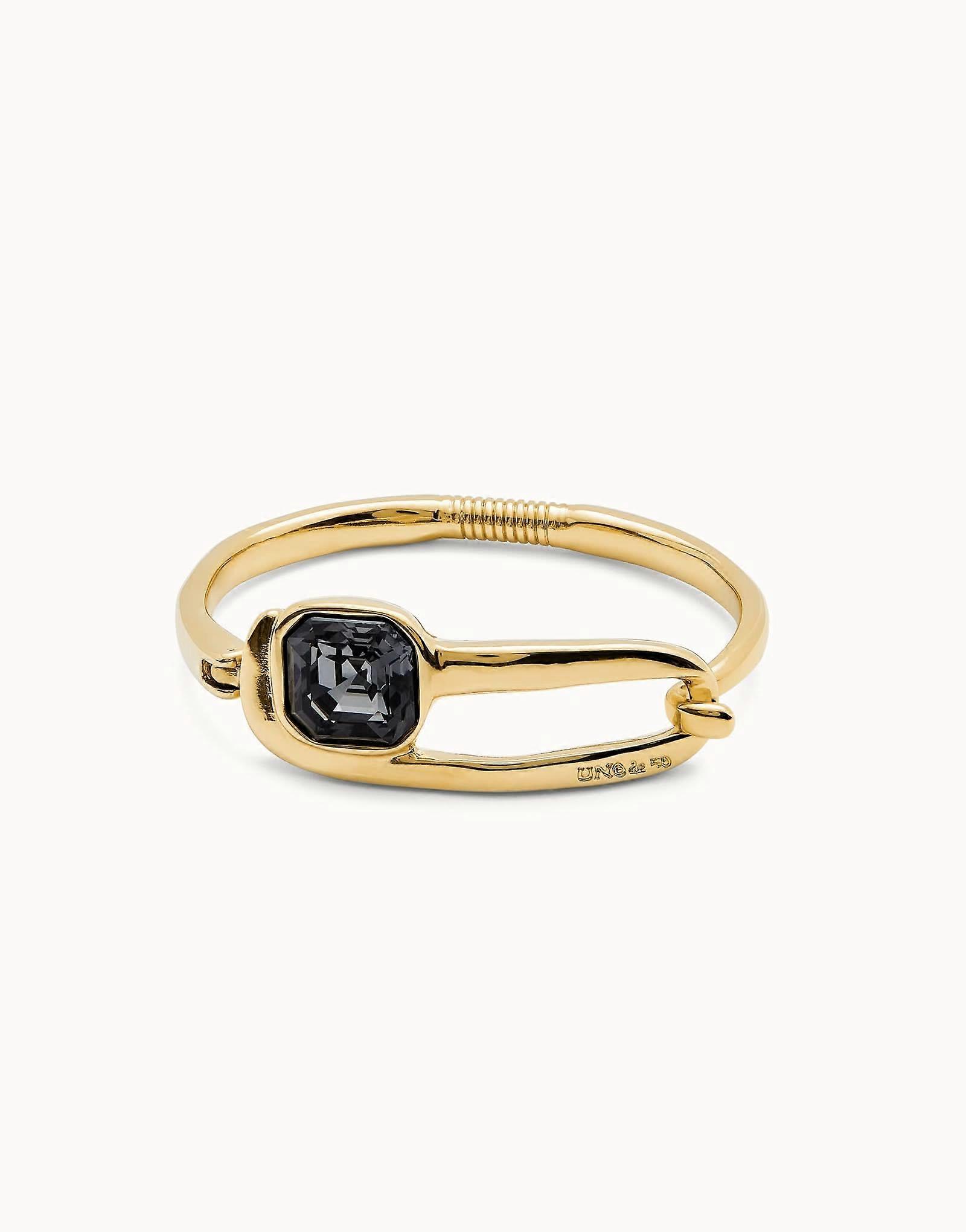 18k Gold Plated Ser Expresiva Black Bangle Bracelet PUL2512NGRORO0