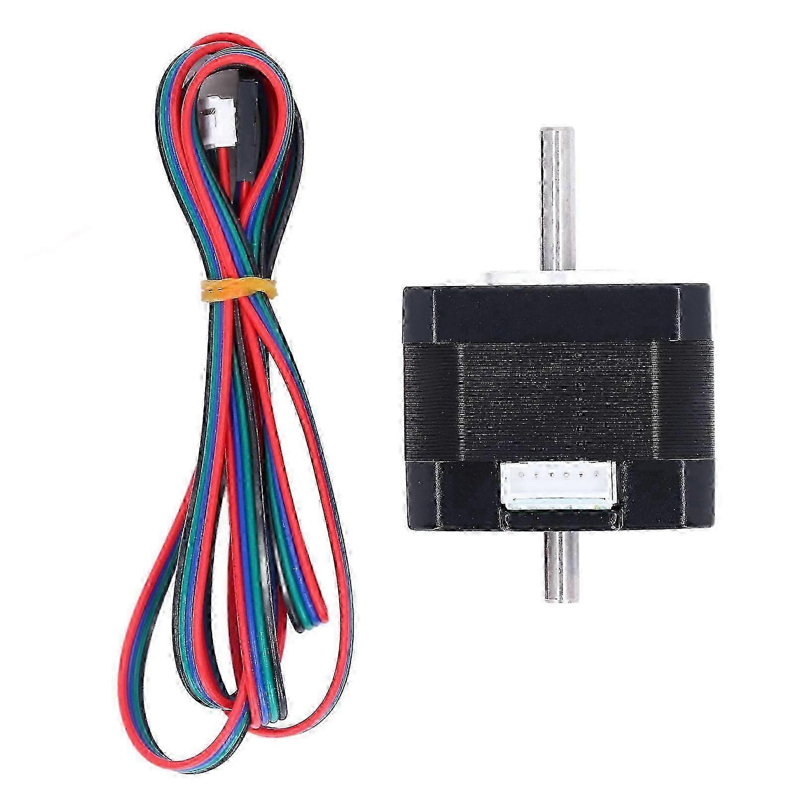 3D Printer Stepper Motor 42 Step Dual Output Shaft 1.3A 0.3Nm 2 Phase 4 Lead for 3D Printing Machine Accessories