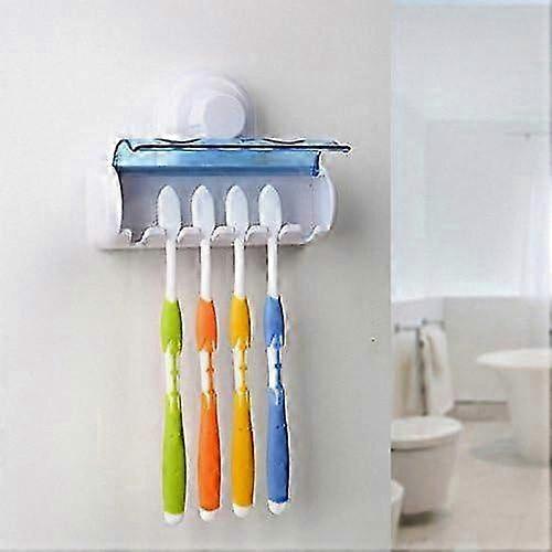 Bathroom Plastic Suction Cup Toothbrush Holder for Wall Mounting