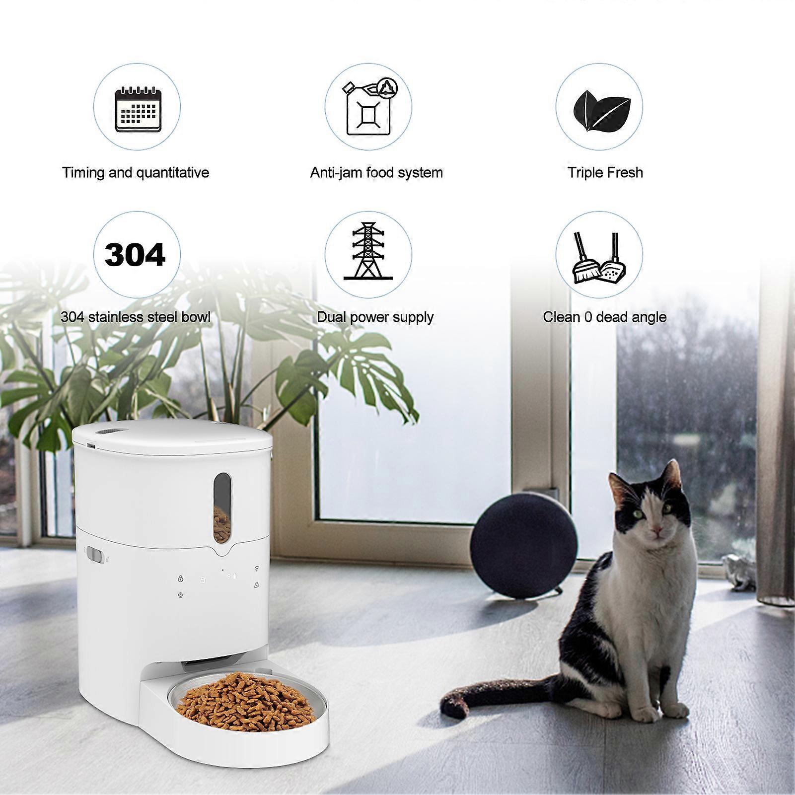 Automatic Cat Feeder Smart Pet Feeder Pet Food Dispenser 3L