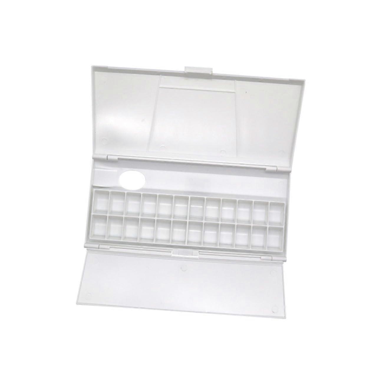 Artists' Palette Box Lid Watercolor Paint Palette Mixing Board Compact Storage Fixing Plate for Easy Organization