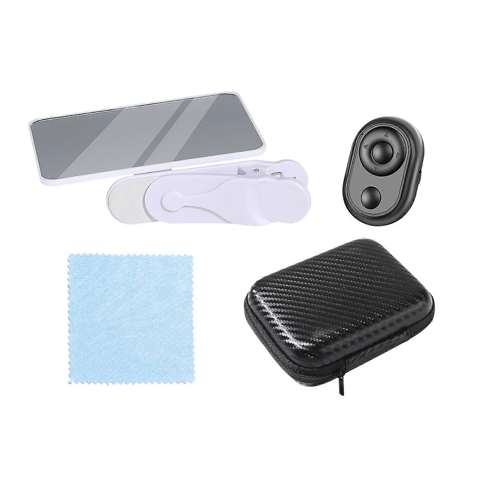 Smartphone Camera Mirror Reflection Clip Selfie Reflector with Storage Box