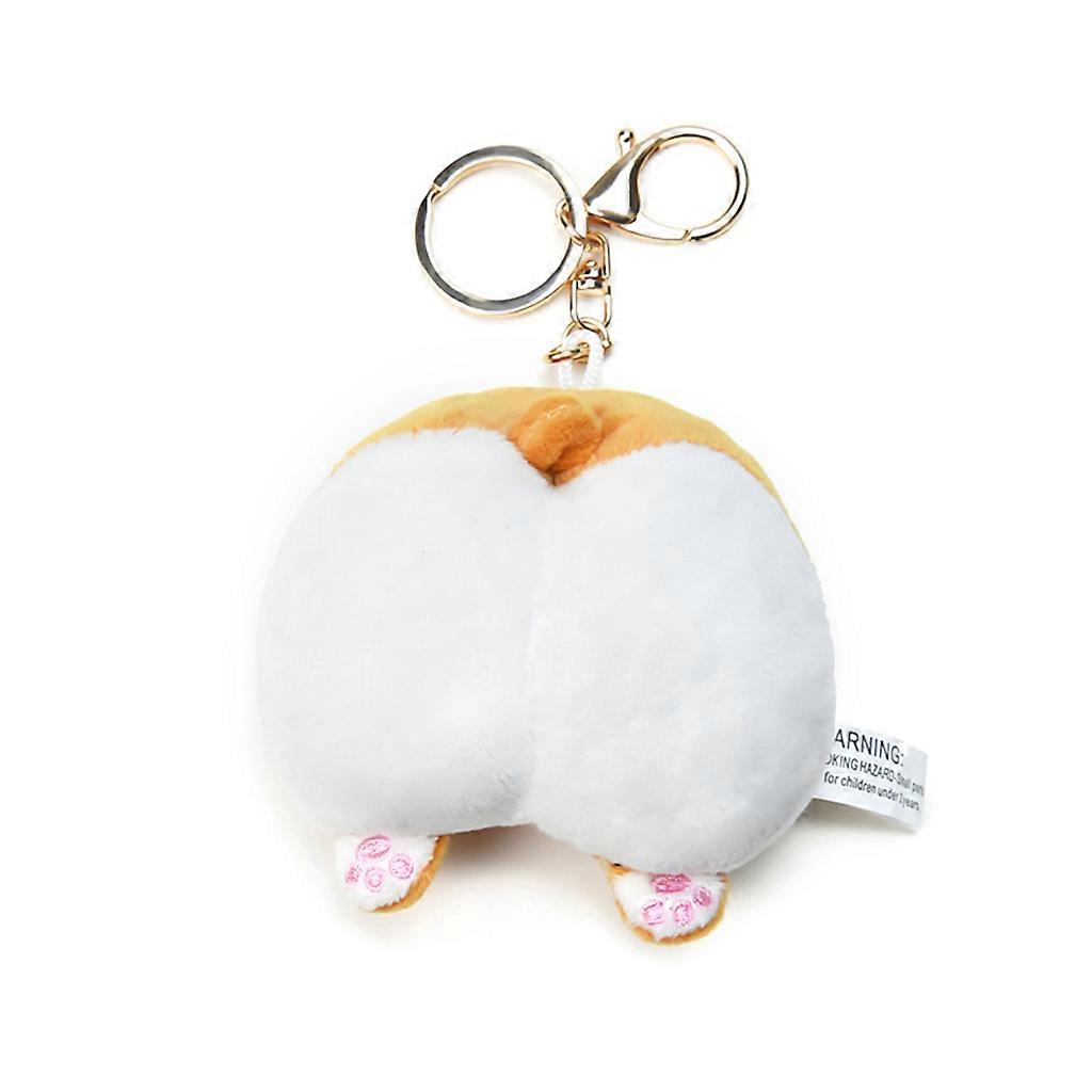 Cartoon Animal for Key Chain Corgi for Cat Pig Butt Keychain Car for Key Ring Decoration Rust-proof Keychain Jewelry Gif