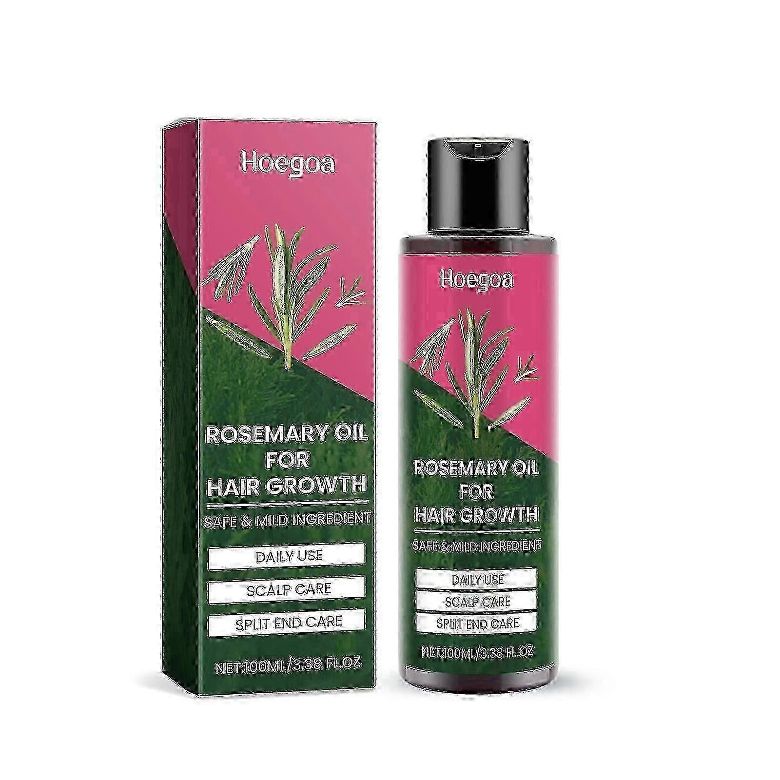 Hoegoa rosemary hair growth essential oil, promotes healthy hair growth, nourishes and strengthens hair essential oil