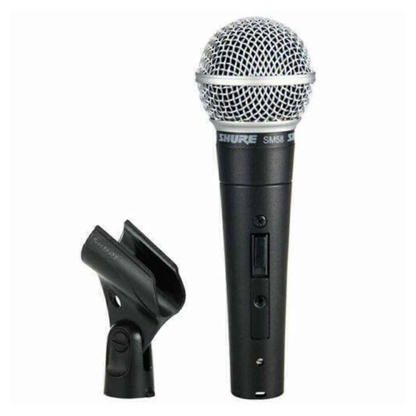 Shure SM58 Dynamic Vocal Microphone with On/Off Switch and Cable for Live Performance