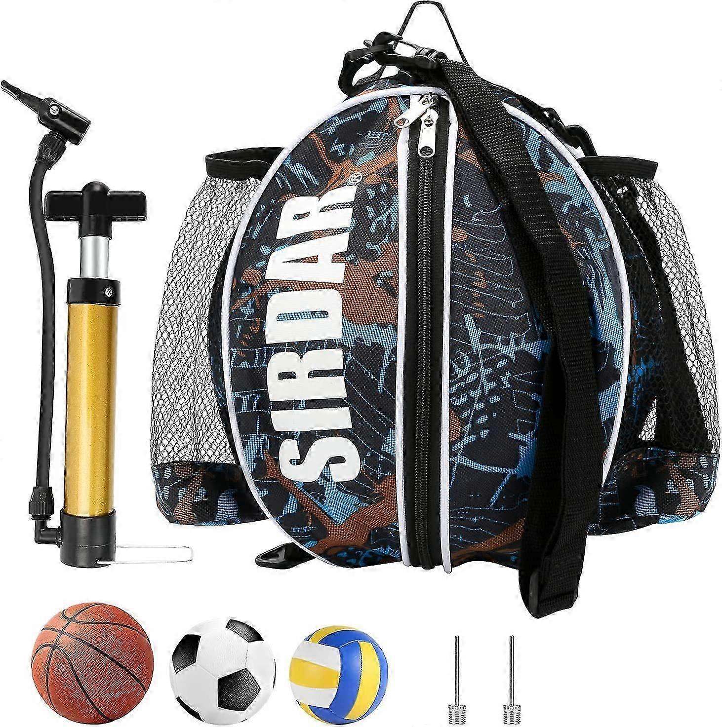 Basketball Backpack with Ball Pump and Adjustable Shoulder Strap