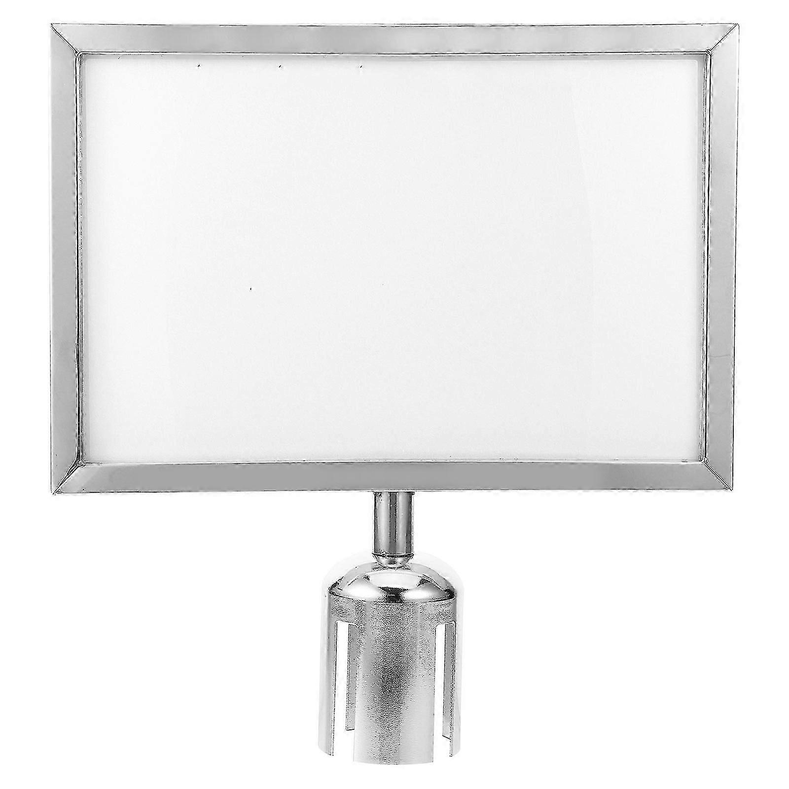 Stanchion Sign Holder Double Sided Sign Frame Stanchion Top Sign Frame for Crowd Control Sentry(A4)