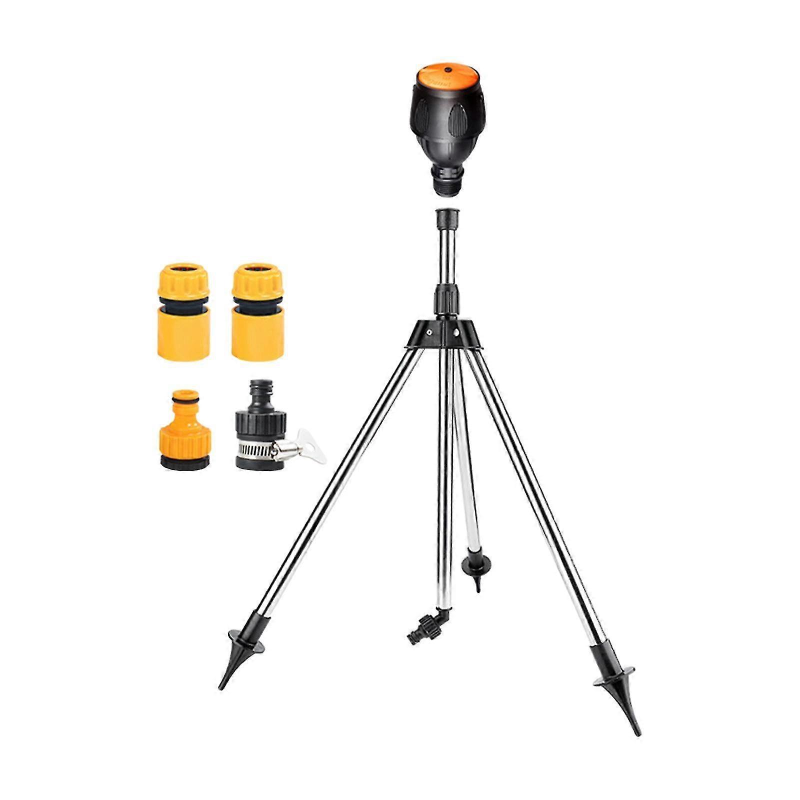 Rotating Tripod Sprinkler System with 1/2inch Quick Connector Suitable for Greenhouses and Outdoor Gardening Applications