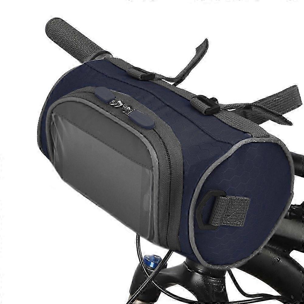 Bike Handlebar Bag - Waterproof Bicycle Front Storage Bag with Large Capacity and Touch Screen
