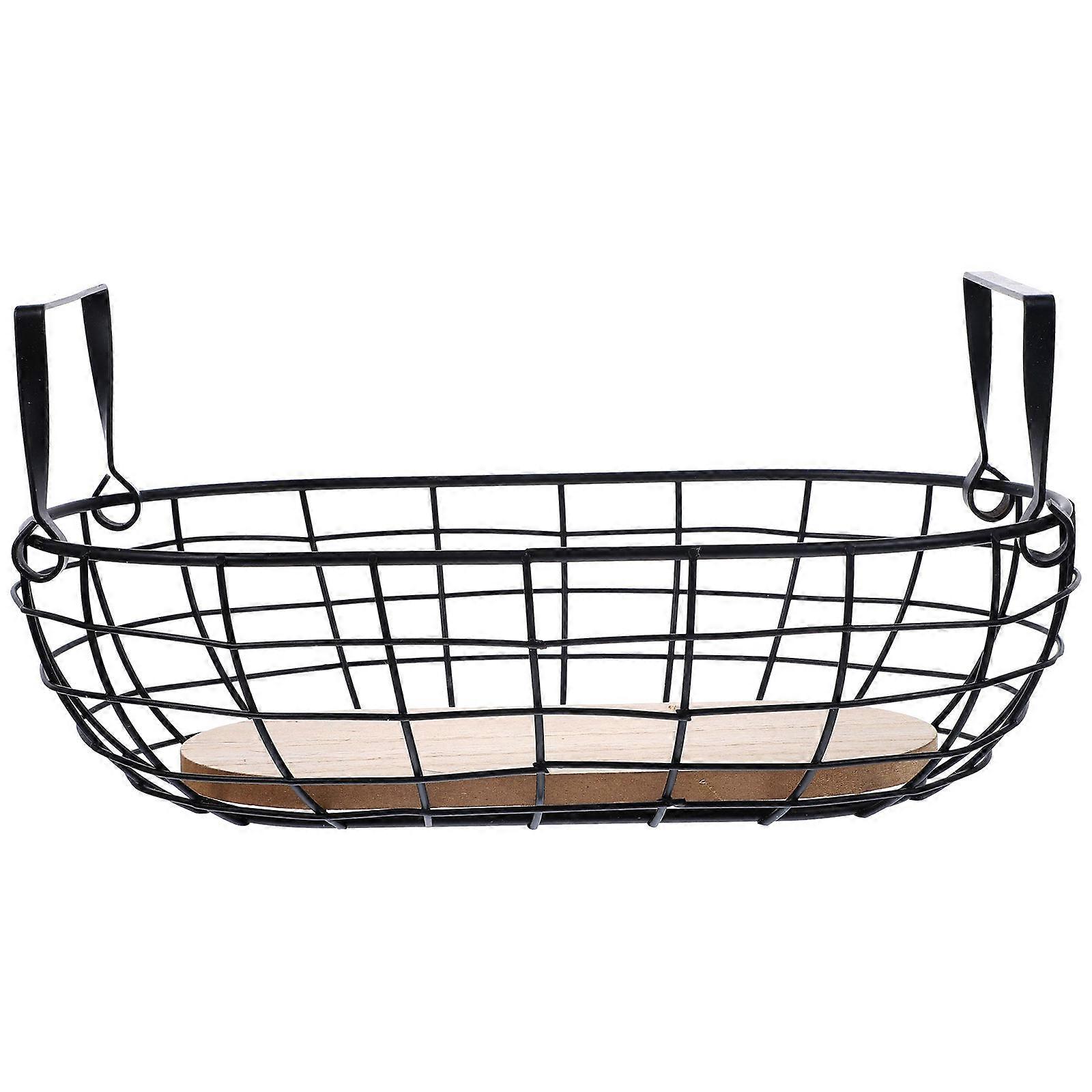 Brown Iron Storage Holder Creative Storage Basket for Home Use 1Pcs