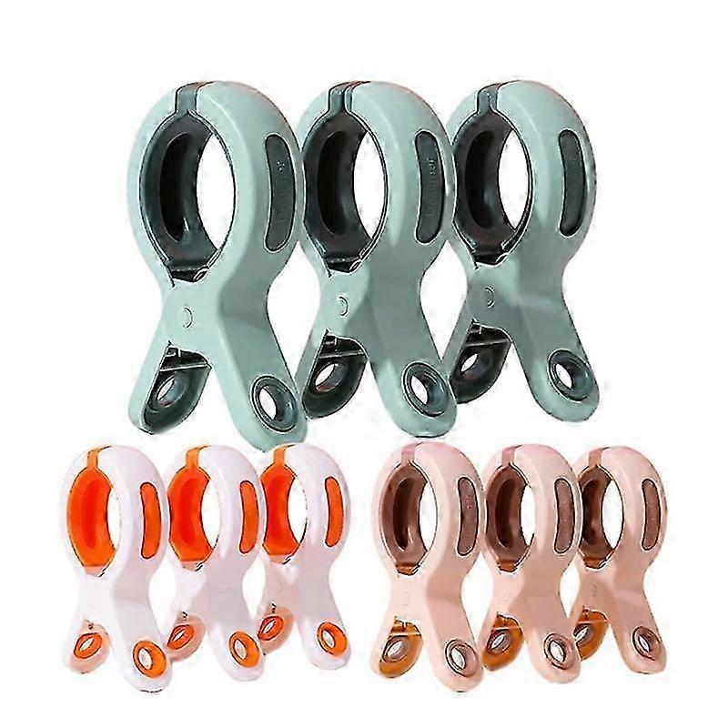 15 Pcs Strong Windproof Clothes Pins Quilt Hanging Clips Reusable Non-Slip Fixed Clothes Pins