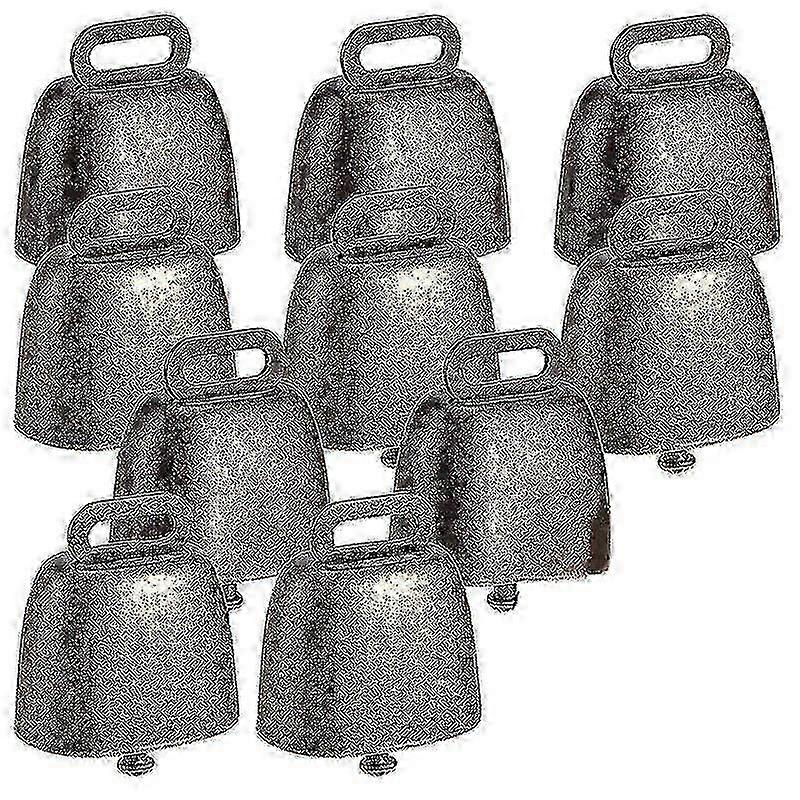 أجراس بقرة نحاسية عتيقة 2025 لرعي - 10 عبوات (أغنام ، حصان ، استخدام المزرعة)