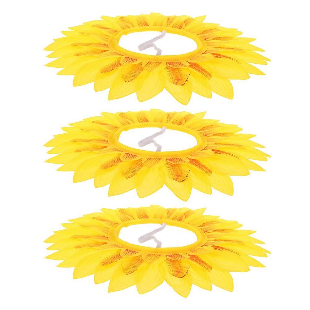 Here's a refined and engaging product description based on your input:

 

**3pcs Sunflower Headwear Funny Felt Costume Hats for Festivals, Parties &