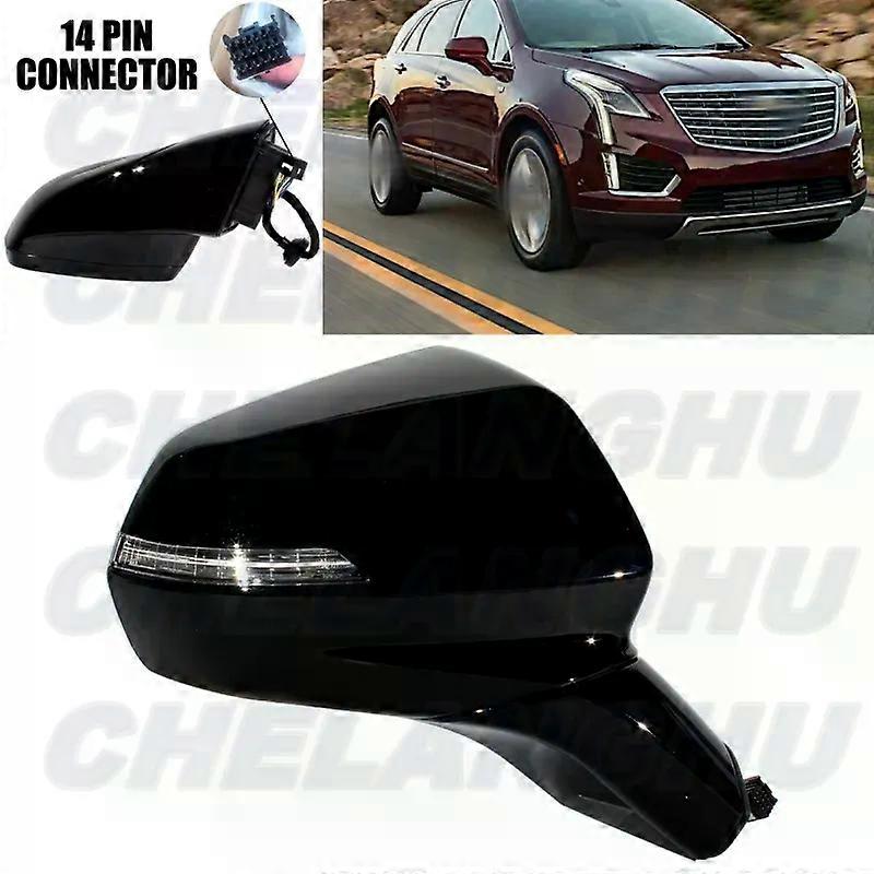 Exquisite For Cadillac XT5 2016 2017 2018 2019 2020 US version Right Side 14 Pins Black Painted Memory Power Fold Mirror Assembly