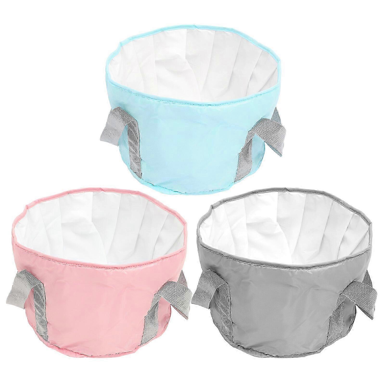 3Pcs Foldable Foot Soaking Bucket Portable Water Basin