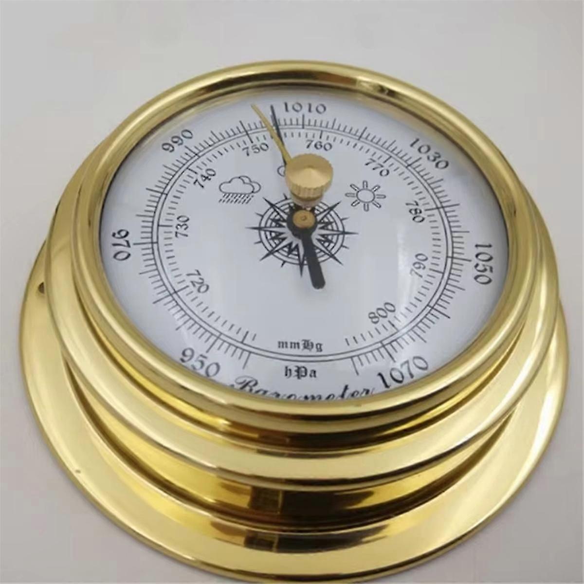 4 Pcs Boat Barometer Clock Thermometer Hygrometer Weather Station Set