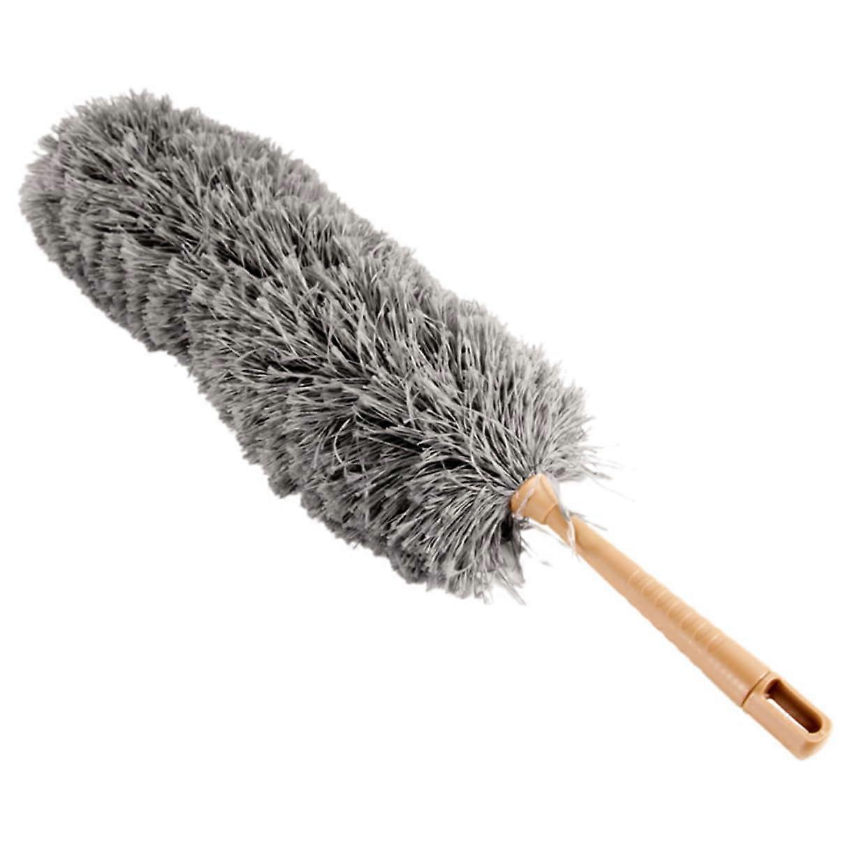 Retractable Curved Duster With Removable Dust Brush For Cleaning Easy To Wash Reusable Universal Style