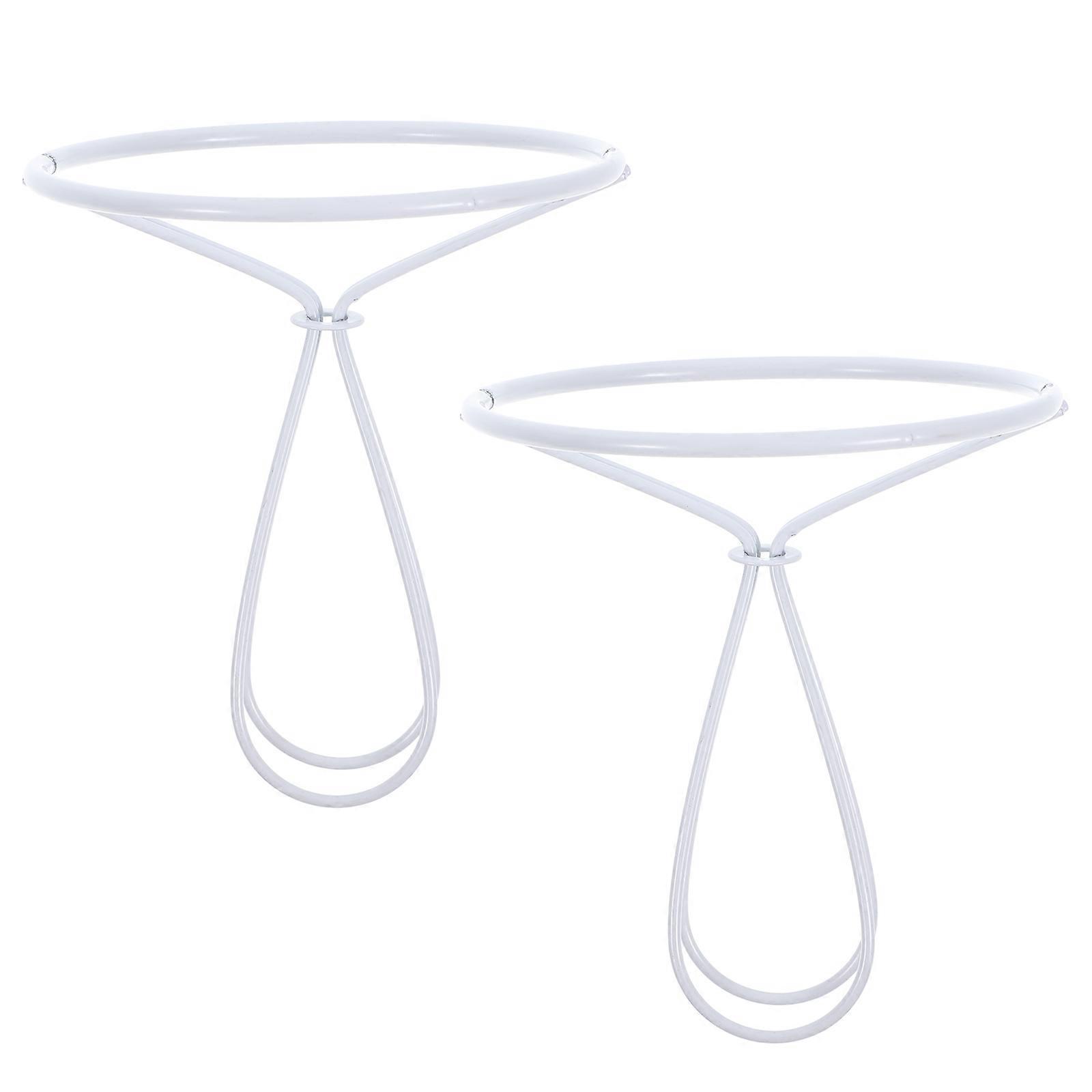 2pcs Lighting Accessories Pendant Lamp Shade Adapter Clips for Candle Lanterns, White Iron Bulb Holder Clamps