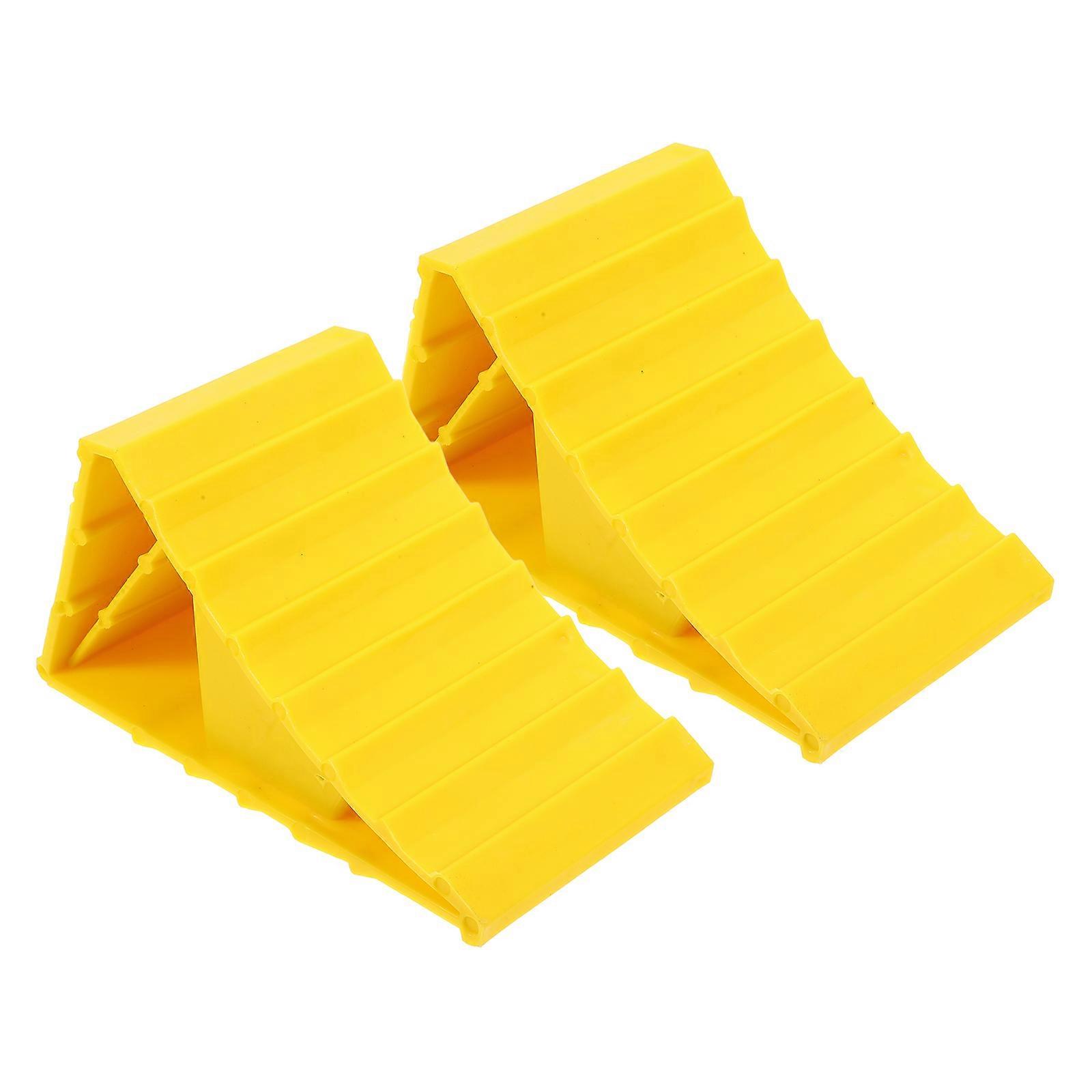 Heavy Duty Wheel Chocks for RVs Trailers Durable Tire Protection Blocks for Motorhomes Campers Slip Resistant Design for Stability Safety