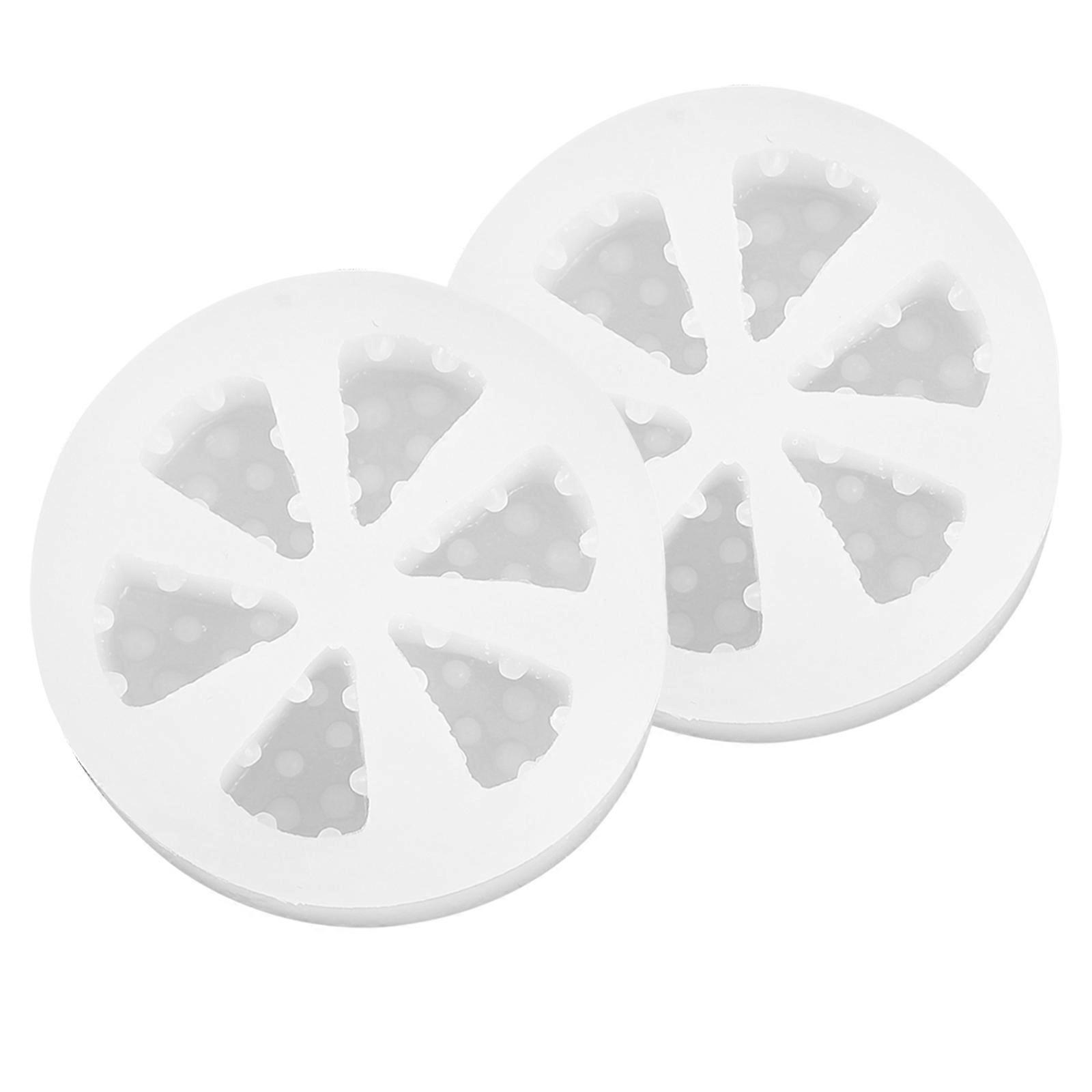 2pcs Creative Cheese Shape Silicone Cake and Chocolate Mold for DIY