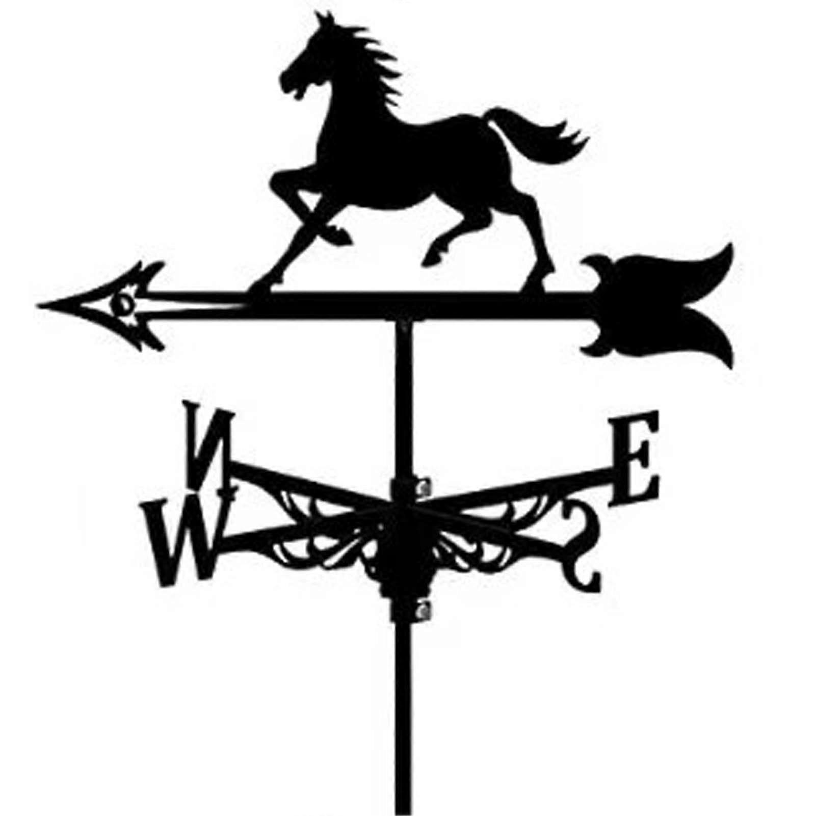Retro Wind Vane Weathercock Wind Direction Indicator for Garden Stake, Garden Wind Vane (B)