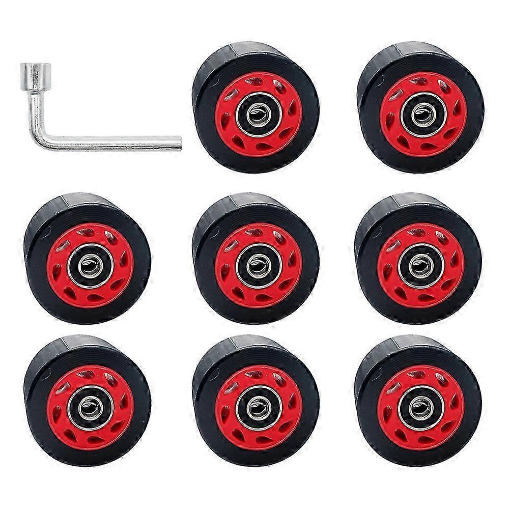 1 Set 95A Double Row Roller Skate Wheels 5.8x5.8x3.9CM