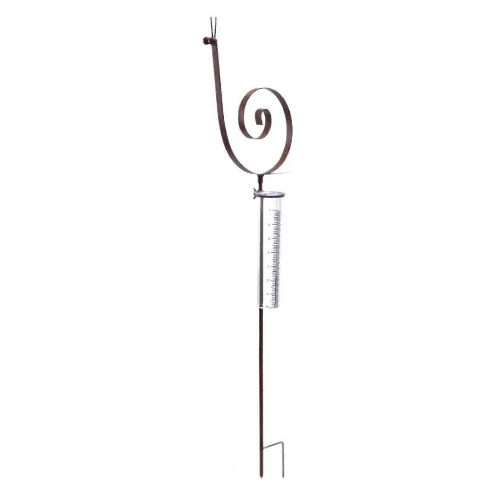 Metal Rain Gauge, Brown