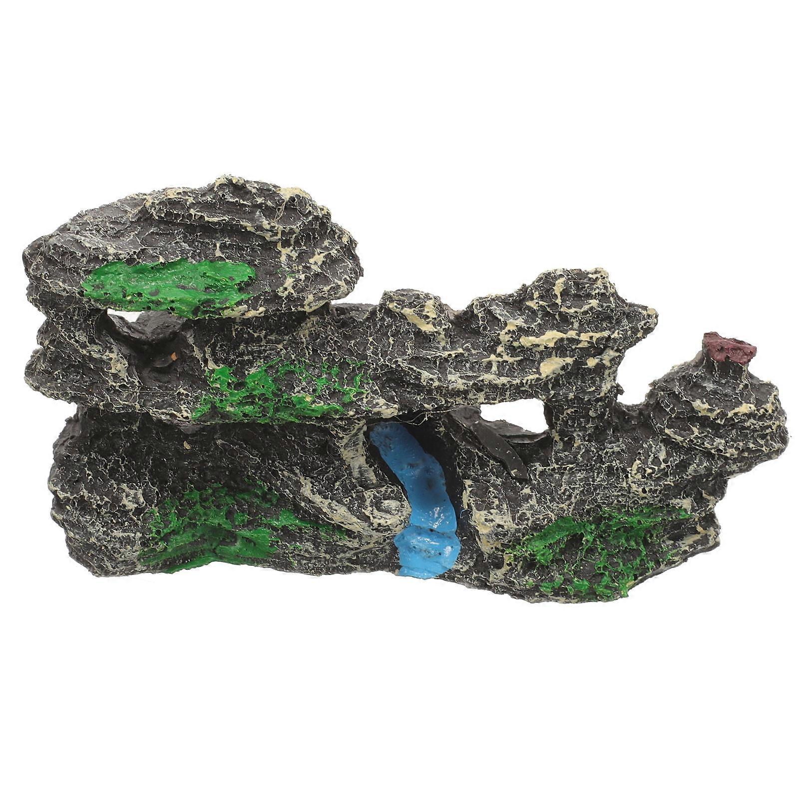 レジンキャッスル水槽デコレーションマルチ11.50X6.00X4.00CMフィッシュシェルター水族館ロッカリーオーナメント1パック