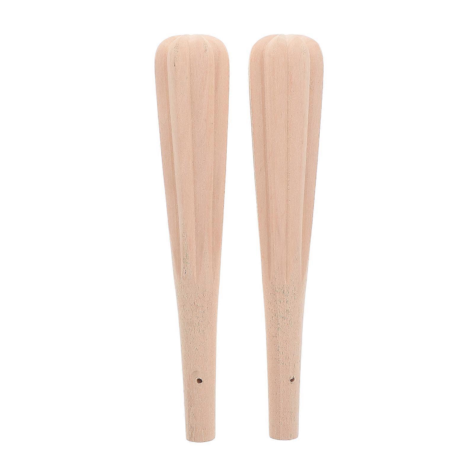 Wooden Tuning Pegs For Erhu And Yueqin Music Teaching Precision Tuning Durable 2Pcs