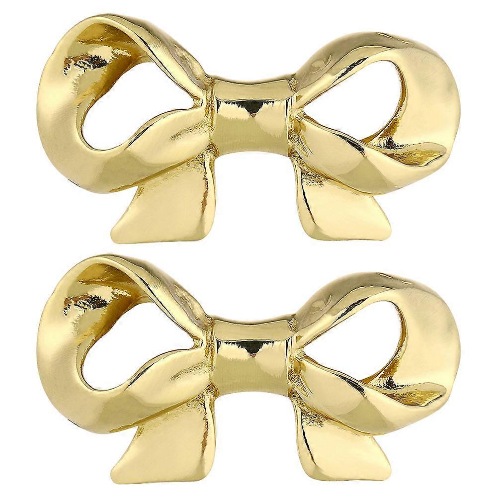 Vintage Gold Drawer Knobs Resists Rust Easy To Install 5.50X3.00X2.80CM 2Pcs