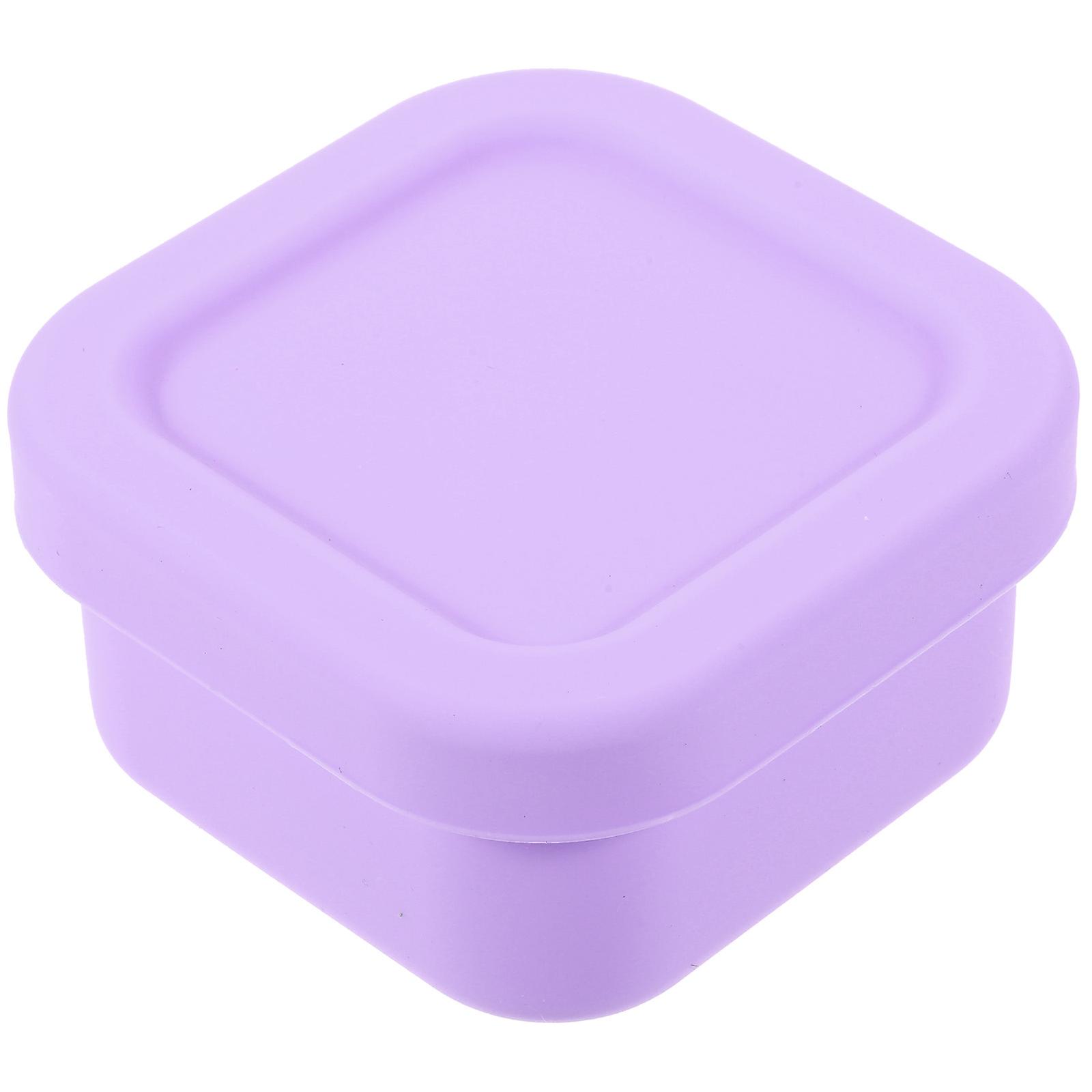 Portable Silicone Food Box with Leak Proof Lid, Durable Lightweight Lunch Container for Office and Outdoor Use, Multi Functional Kitchen Storage