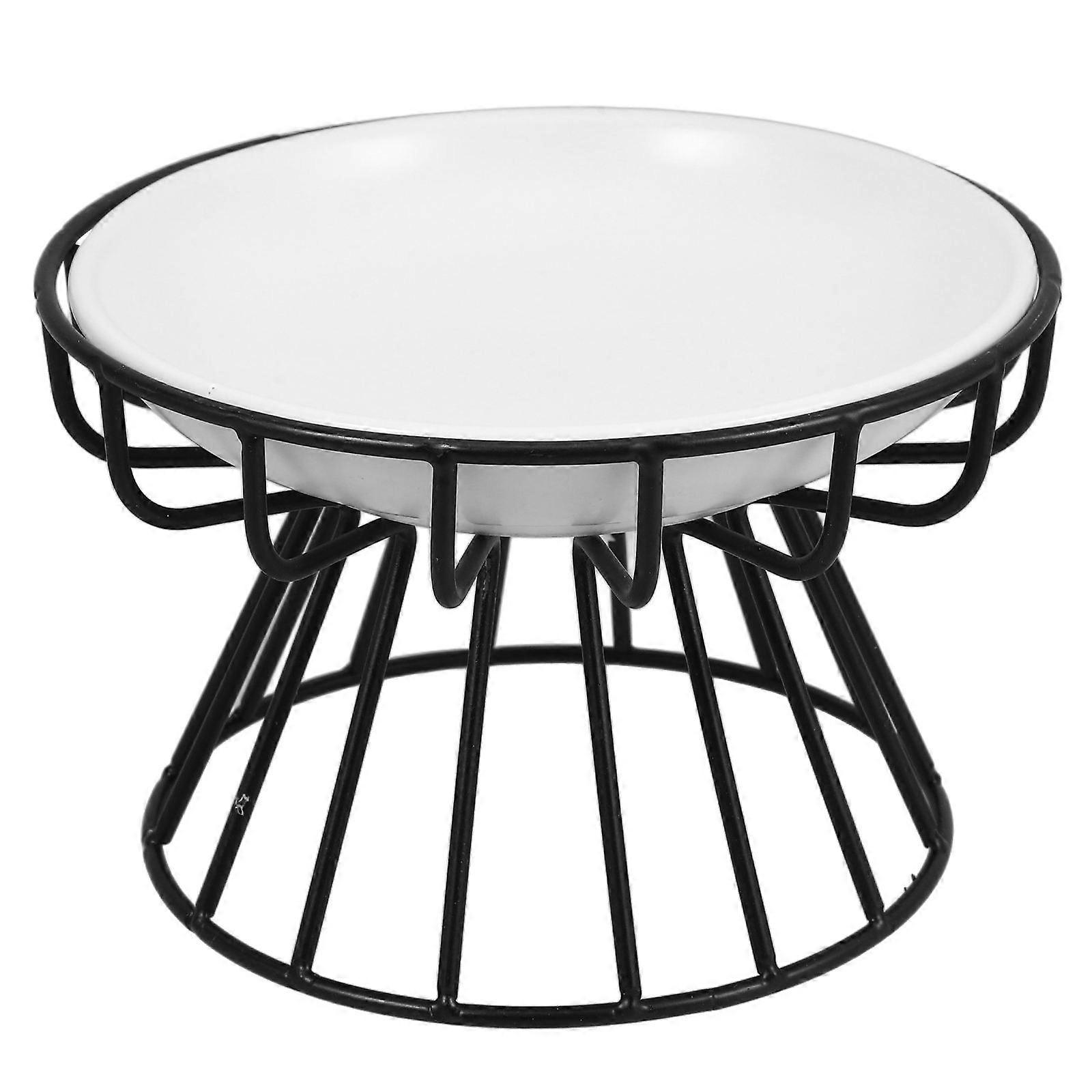 Ceramic Cat Bowl with Stand, Stylish & Durable, Easy to Clean, Stable Design for Food or Water, Ideal for Home and Pet Store Use
