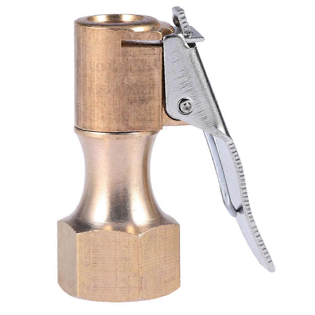 Clip On Tire Air Chuck Compressor Accessory Small Size Locking Design For Tire Inflation 1.9 0.6 0.6in 1Set