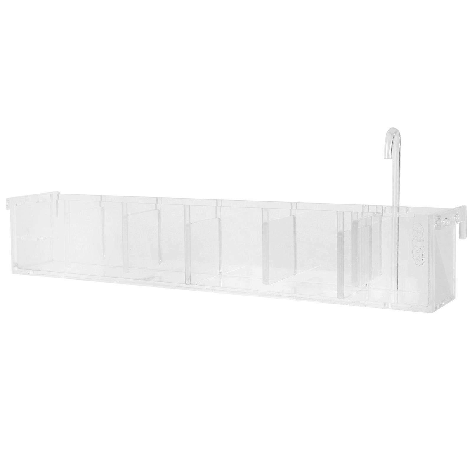 Multifunctional Filter Box Aquarium Filtration Box Drip Filter Office Use Rectangular Acrylic 1Set