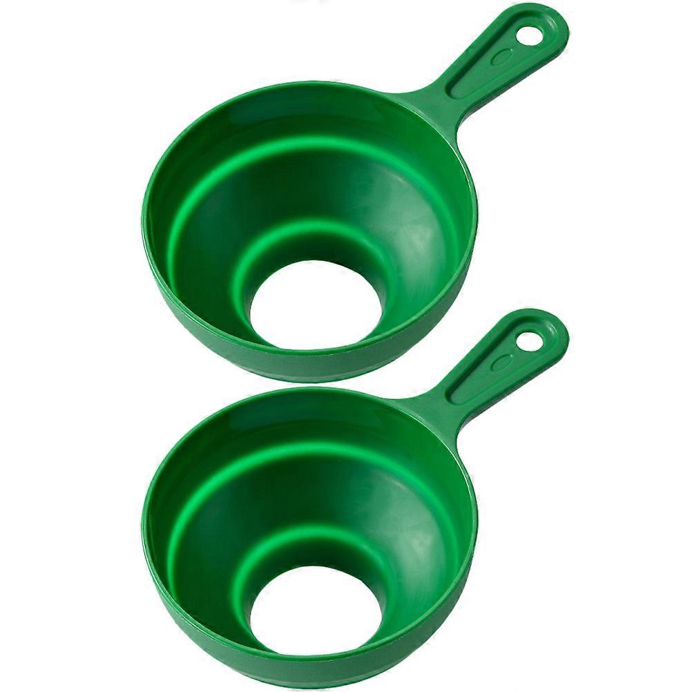 Plastic Funnel 2Pcs Multi-Function For Dry Ingredient Transfer And Kitchen Counter Protection 20X7X5.5CM